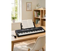 Garden Sanctuary 61-Key Portable Electronic Keyboard with Follow-the-Light Keyboard in Black Garden Sanctuary Black