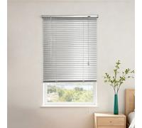 Garden Sanctuary Aluminium Horizontal Silver Coated Venetian Blind Shade 50Cm(W) X 130Cm(H)