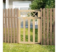 Garden Sanctuary Cross Top Design Wooden Garden Gate For Yards And Pathways 76Cm W X 120Cm H