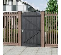 Garden Sanctuary Grey Semi Braced Arch Top Pine Wood Garden Gate For Patio & Outdoor Use 90Cm W X 150Cm H