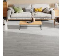 Garden Sanctuary Grey Wood Grain Effect Peel & Stick Flooring Planks Waterproof Self Adhesive Floor Tiles 5 M² 36 Pcs