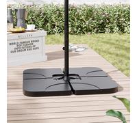 Garden Sanctuary HDPE Square Water and Sand Filled Freestanding Parasol Base | TJ Hughes