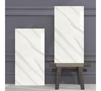 Garden Sanctuary Marble Tile Stickers, Adhesive Wall Decal Art For Kitchen Bathroom Backsplash Home Decor H 60 X W 30 Cm