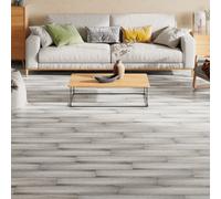 Garden Sanctuary Natural Finish Wood Grain Effect Peel And Stick Floor Tiles 36Pcs 5M²