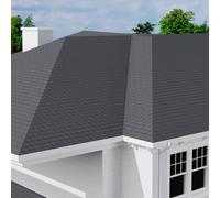 Garden Sanctuary Rectangular 3 Tab Asphalt Shingles Durable Roofing Tiles For Homes & Sheds 18Pcs/pack