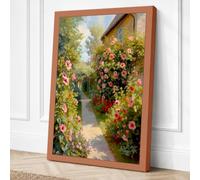 Garden Sanctuary Romantic Canvas Wall Art Print 18x12 Inch