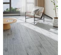 Garden Sanctuary Self Adhesive Wood Grain Effect Pvc Flooring Planks For Home Decoration Peel And Stick Floor Tiles Grey 5 M² Coverage 36 Pcs