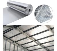 Garden Sanctuary Single Bubble Foil Insulation, Heat Reflective 3 mm Thick Double Layer Aluminium Insulation Foil,1M X 15M(15M²)