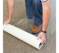 Garden Sanctuary Surface Protection Film Self Adhesive Puncture Resistant Dust Proofing Transparent Carpet Protection Film Roll 60Cm X 50M