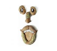 Garden sculptures and statues, outdoor decorations, tree hanging decorations, old man hugging tree.