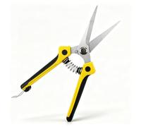 Garden Secateurs 8 Inch - Stainless Steel Pruning Shears for Plants, Flowers, Hedges & Gardening Heavy Duty Hand Pruner with Sharp Blades, 1-Pack Yellow