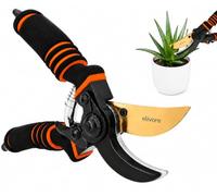 Garden Secateurs - Bypass Gardening Pruning Shears with Sharp SK5 Steel Blade, Garden Scissors for Branches, Roses, Flowers, Shrubs, Hedges & Indoor Plants Best Gardening Pruner
