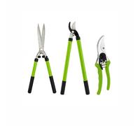 Garden Secateurs, Gardening Pruning Shears,Scissors, Bypass Secateurs, Pruners for Branches, Hedges and Flowers Lopper Plant Pruning Trimming Knife Sharpener (3PC Tree Lopper Secateur Set)