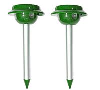 GARDEN SECRETS (2 Pack) Professional Solar MOLE & Snake Repellent, Gopher Mole Snake Scorpion Worm etc. Detterent, Keep The pests Away from Your Property Within 2-4 Weeks, Whole Year Full Warranty!