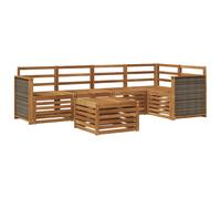Outdoor Sofa Set 6 pcs Polyester Sectional Garden Furniture Modern vidaXL