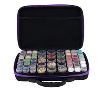 Garden Seed Organizer 60 Slots Seed Storage Organizer with Handle ＆ Zipper, Moisture-proof Seed Storage Box with EVA Insert for Flower Vegetable Plants