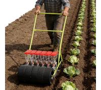 Garden Seeder for Small Seeds - Hand Push Precision Planter with Adjustable Depth, 1 to 6 Rows, Ideal for Vegetables like Coriander, Cabbage, and Radish
