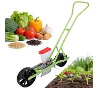 Garden Seeder for Small Seeds - Hand Push Precision Planter with Adjustable Depth, 1 to 6 Rows, Ideal for Vegetables like Coriander, Cabbage, and Radish