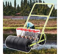 Garden Seeder - Hand Push Precision Planter for Corn, Beans, Peanuts - Adjustable Spacing Manual Seed Planter for Easy Vegetable Planting