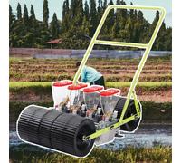 Garden Seeder - Hand Push Precision Planter for Corn, Beans, Peanuts - Adjustable Spacing Manual Seed Planter for Easy Vegetable Planting