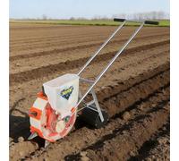 Garden Seeder Manual Hand-Push Seeder with Seed Box, Wheel & Handle for Planting Corn, Cotton, Soybean, Peanut - Precision Seed Roller