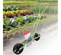 Garden Seeder Manual Precision Planter - Hand Push 4 Row Planting Tool for Small Gardens, Adjustable Plant and Row Spacing for Hemp, Parsley, Cabbage, Radish