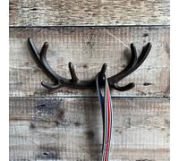 Selections Cast Iron Stag Antler Wall Mounted Coat Hook Rack