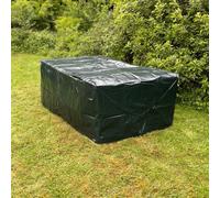 Selections Waterproof 6 Seater Garden Cube Rattan Furniture Set Cover in Green (2.2m)