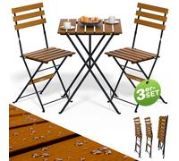 Garden set 3Pcs FSC® certified acacia wood folding table