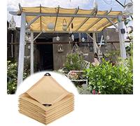 Garden Shade Netting 90% Sun Protection Beige Various Sizes 1x2m to 4x8m Durable Canopy Screen with Grommets Outdoor Sunshade for Patio Deck and Garden Use