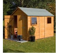 Rowlinson Premier 6 Ft. W x 10 Ft. D Shiplap Apex Wooden Shed brown