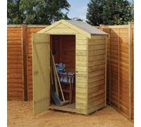 Garden Shed 4 x 3ft Rowlinson Wooden Overlap - Assembly Service Available