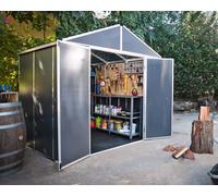 Palram - Canopia Canopia by Palram Rubicon Shed 8X8 Dark Grey, Grey