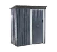 Garden Shed AISONE 150 cm 89 cm Graphite Grey