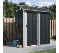 Garden Shed Anthracite 192x152.5x237cm Galvanised Steel 70x190cm CornerGuardDoor