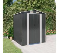 Garden shed Anthracite 192x191x223cm Galvanised Steel Sliding Gate Large Storage