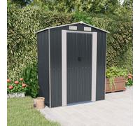 Garden Shed Anthracite Galvanised Steel 192x108x223cm Sliding Gate Vent Handle