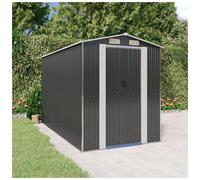 Garden Shed Anthracite Galvanised Steel 192x357x223 cm Heavy Duty Storage Secure