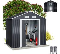 Garden Shed Anthracite Metal 6x4ft