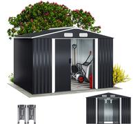 Garden shed anthracite metal 260x205x180cm