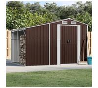 Garden Shed Corner Protector 277 x 192.5 x 179 cm Brown Galvanised Steel