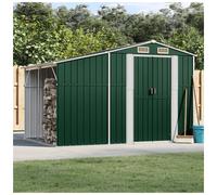 Garden Shed Corner Protector 277 x 192.5 x 179 cm Green Galvanised Steel