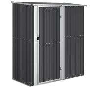 vidaXL Garden Shed Anthracite Galvanised Steel Outdoor Storage Shed House