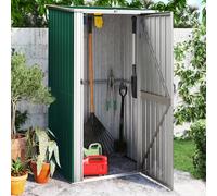 vidaXL Garden Shed Green 118.5X97X209.5cm Galvanised Steel, Green