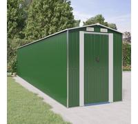 Garden Shed Green Galvanised Steel