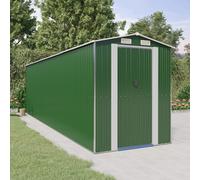 Garden Shed Green Galvanised Steel