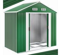 Garden Shed Green Metal 656x443x623ft
