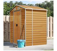 Garden Shed Outdoor Storage Shed Patio Yard Tool Shed Galvanised Steel vidaXL