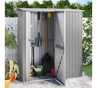 Garden Shed Outdoor Storage House Patio Tool Organiser Galvanised Steel vidaXL