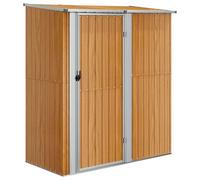 Garden Shed Outdoor Storage House Patio Tool Organiser Galvanised Steel vidaXL